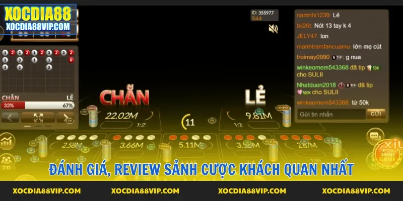 Đánh giá, review sảnh cược khách quan nhất